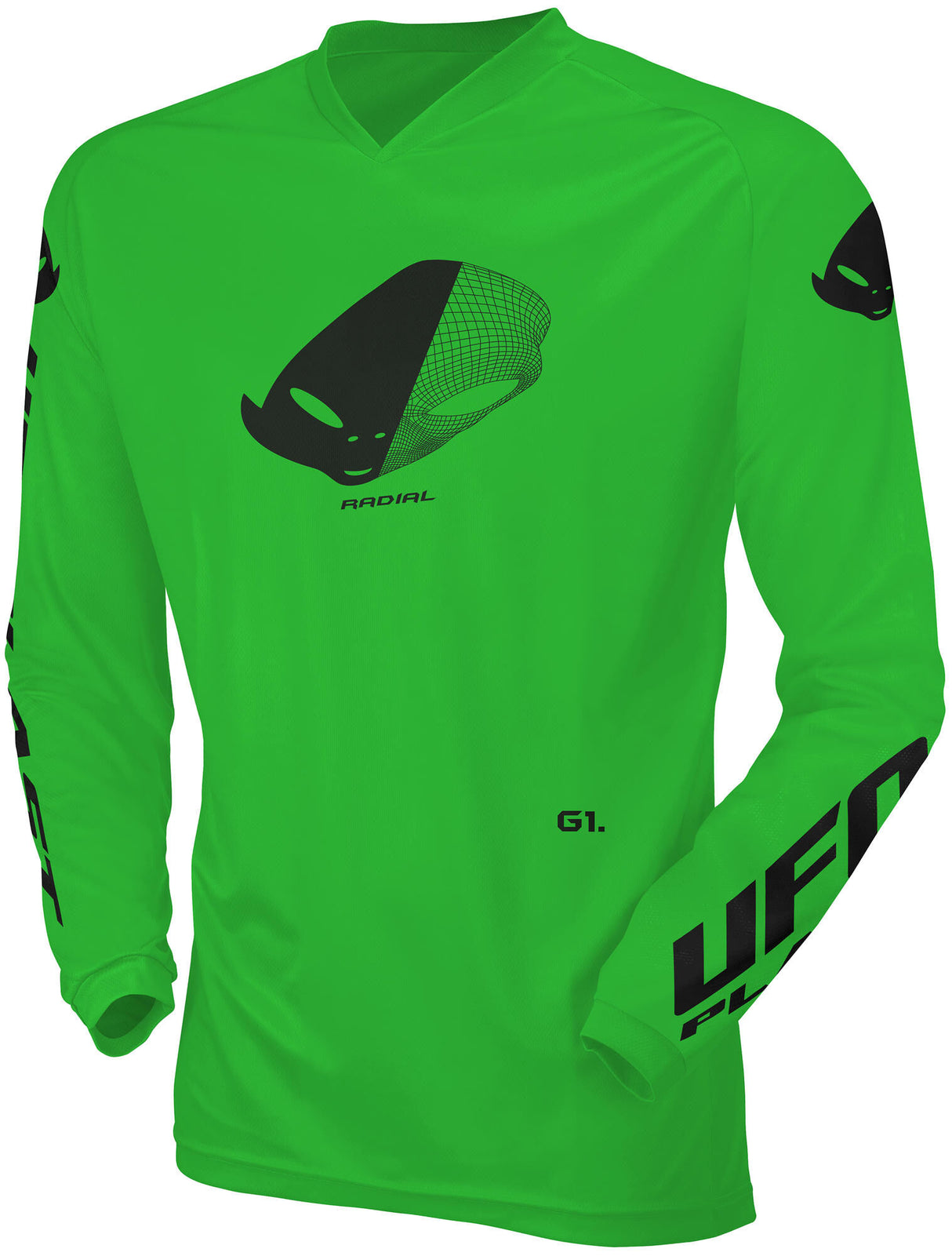 Ufo plast jersey mx radial children's jersey ufo rad neon green gr. xxxs