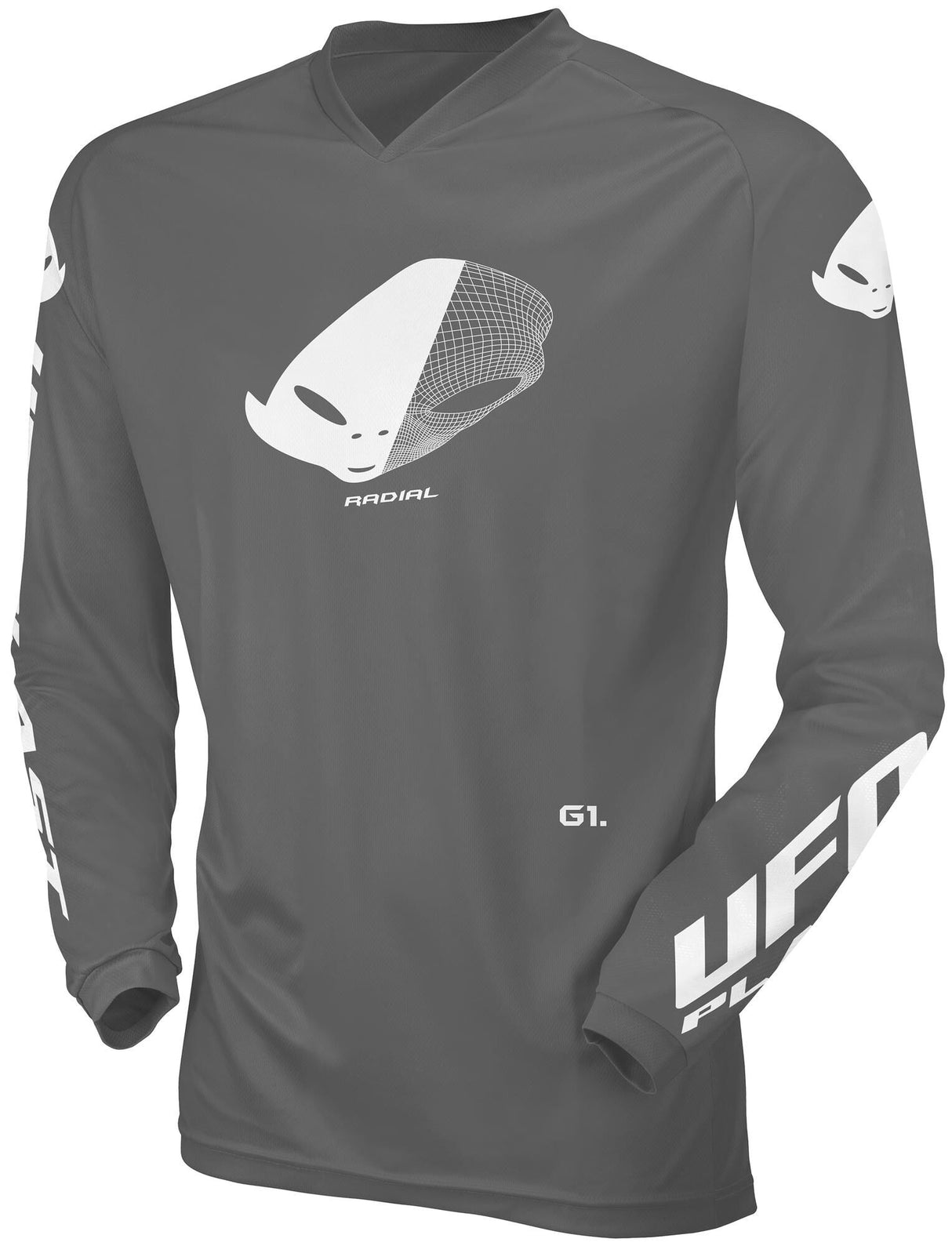 Ufo plast jersey mx radial children's jersey ufo rad gray gr. s