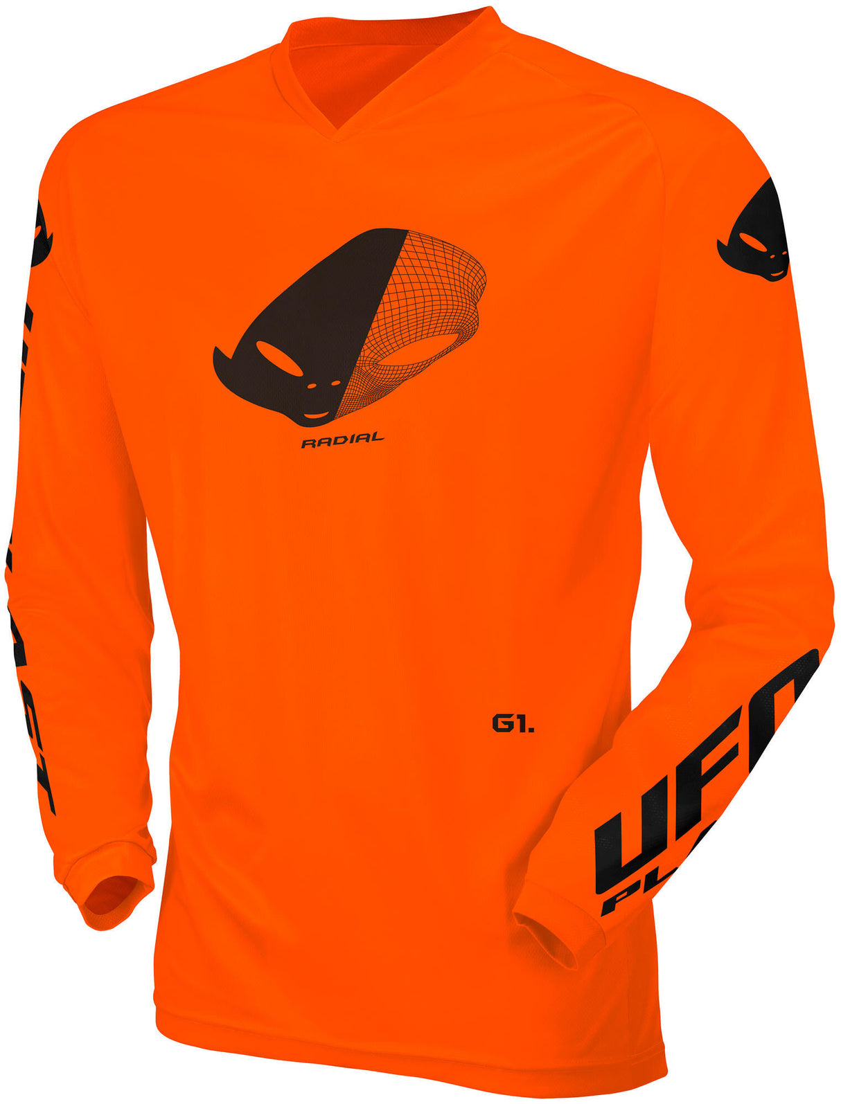 Ufo plast jersey mx radial children's jersey ufo rad neon orange gr. xxxs