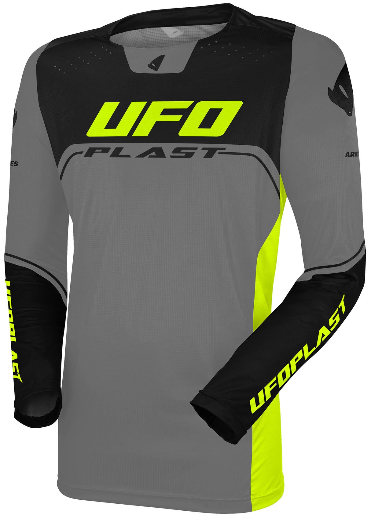 Ufo plast jersey ares kids children's jersey ufo are gray black size xs