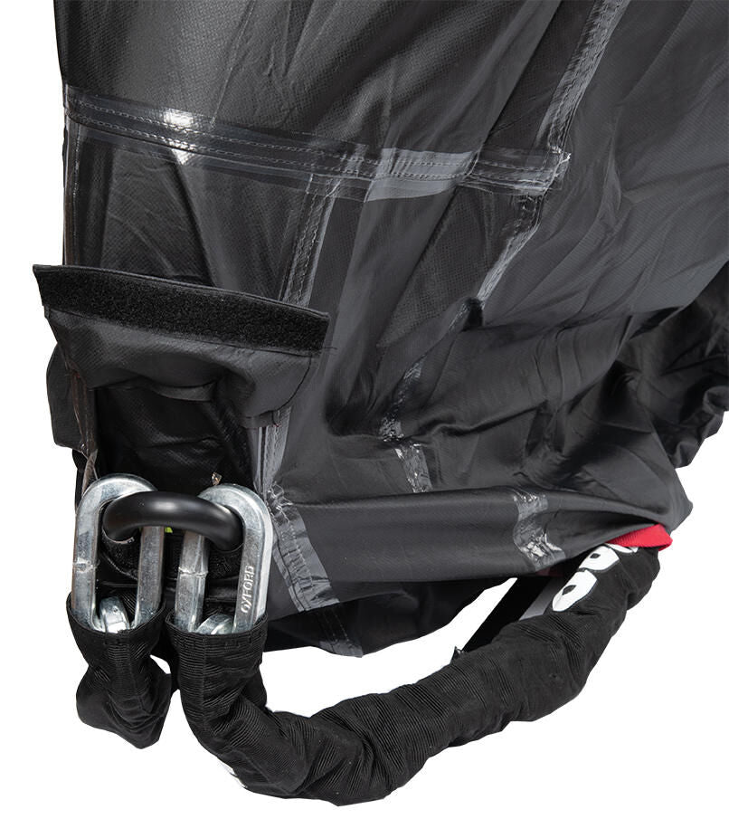 Oxford rainex folding garage with top case extension bike covers rainex outdoor f. top cases gr.