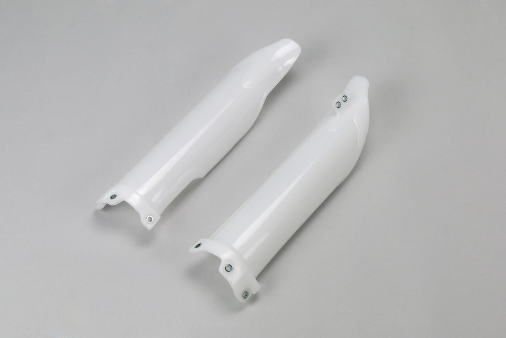 Ufo plast front fork protection fork protectors ufo kawasaki white