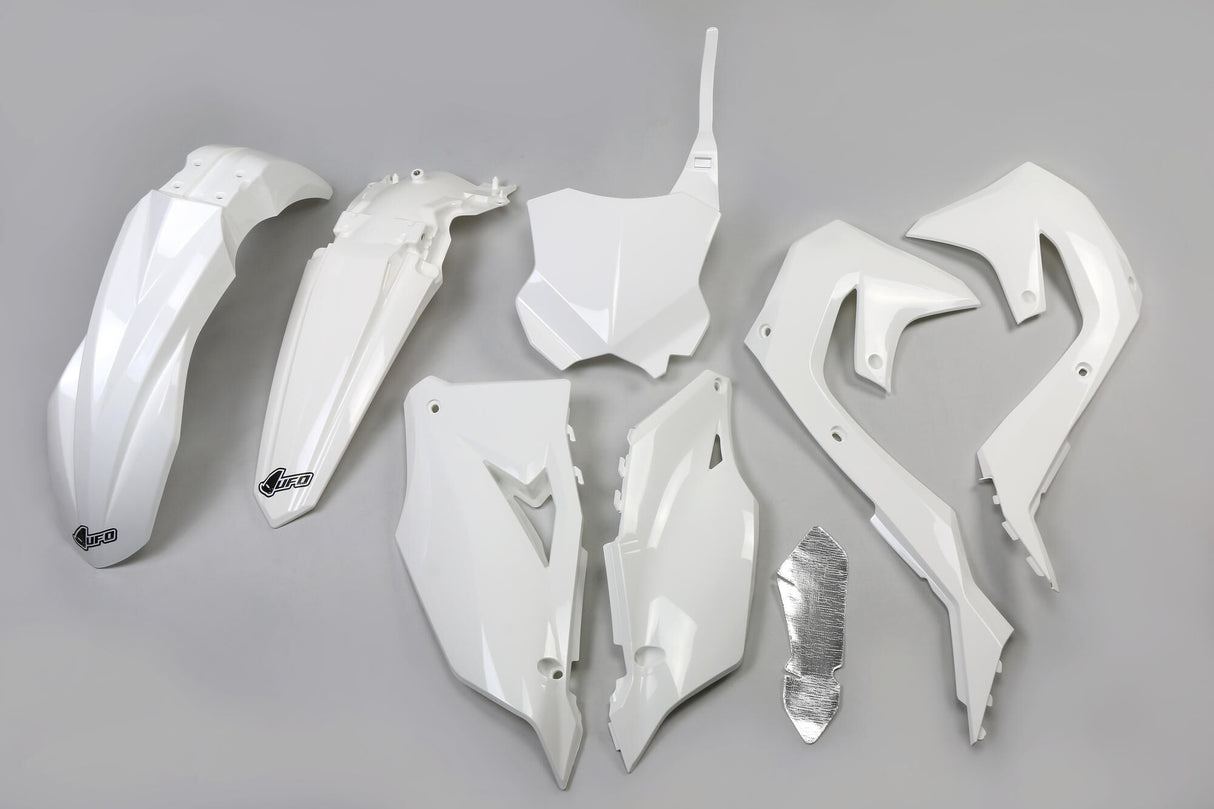 Ufo plast bodywork trim kit ufo kawasaki white