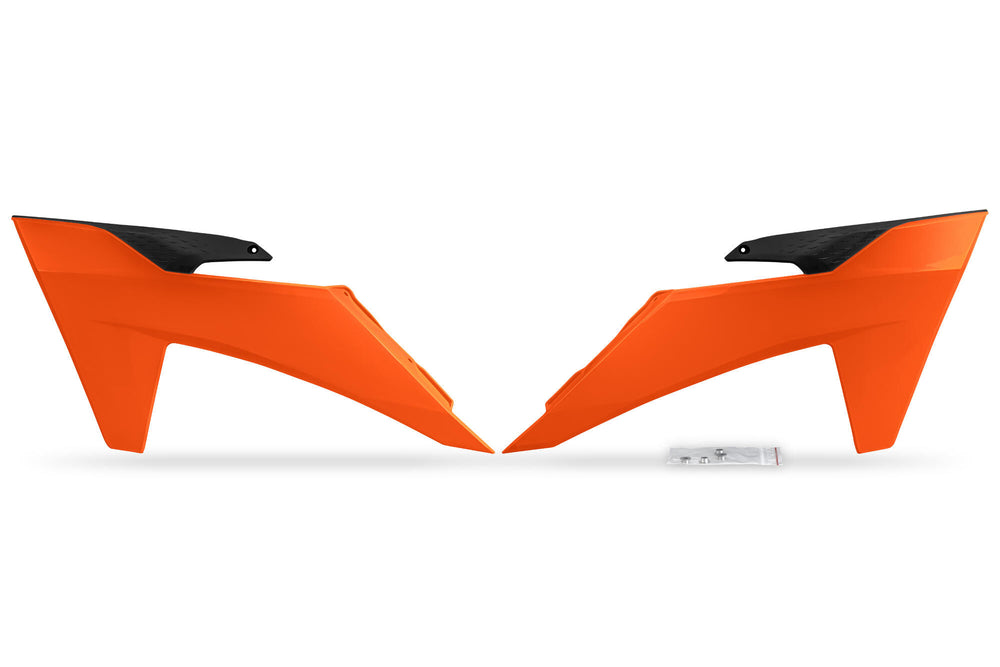 Ufo plast radiator cover radiator covers ufo ktm orange
