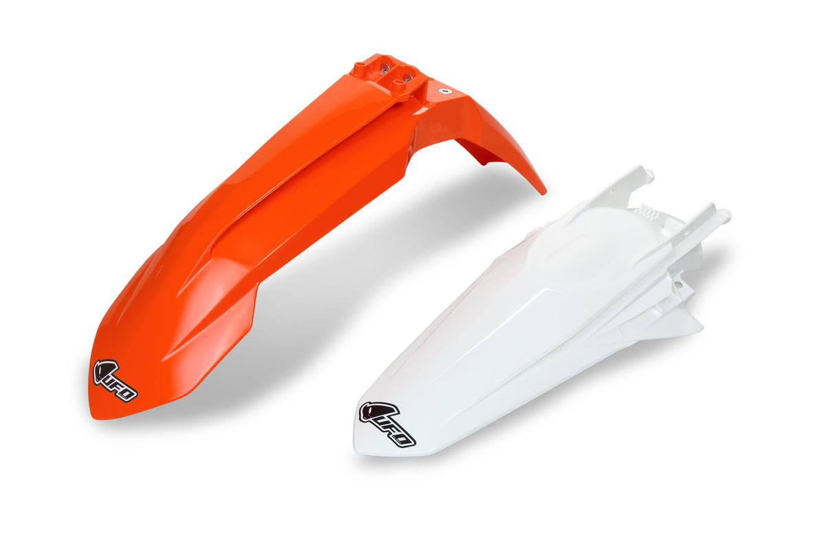 Ufo plast mudguard set mudguard set ufo ktm oem orange white