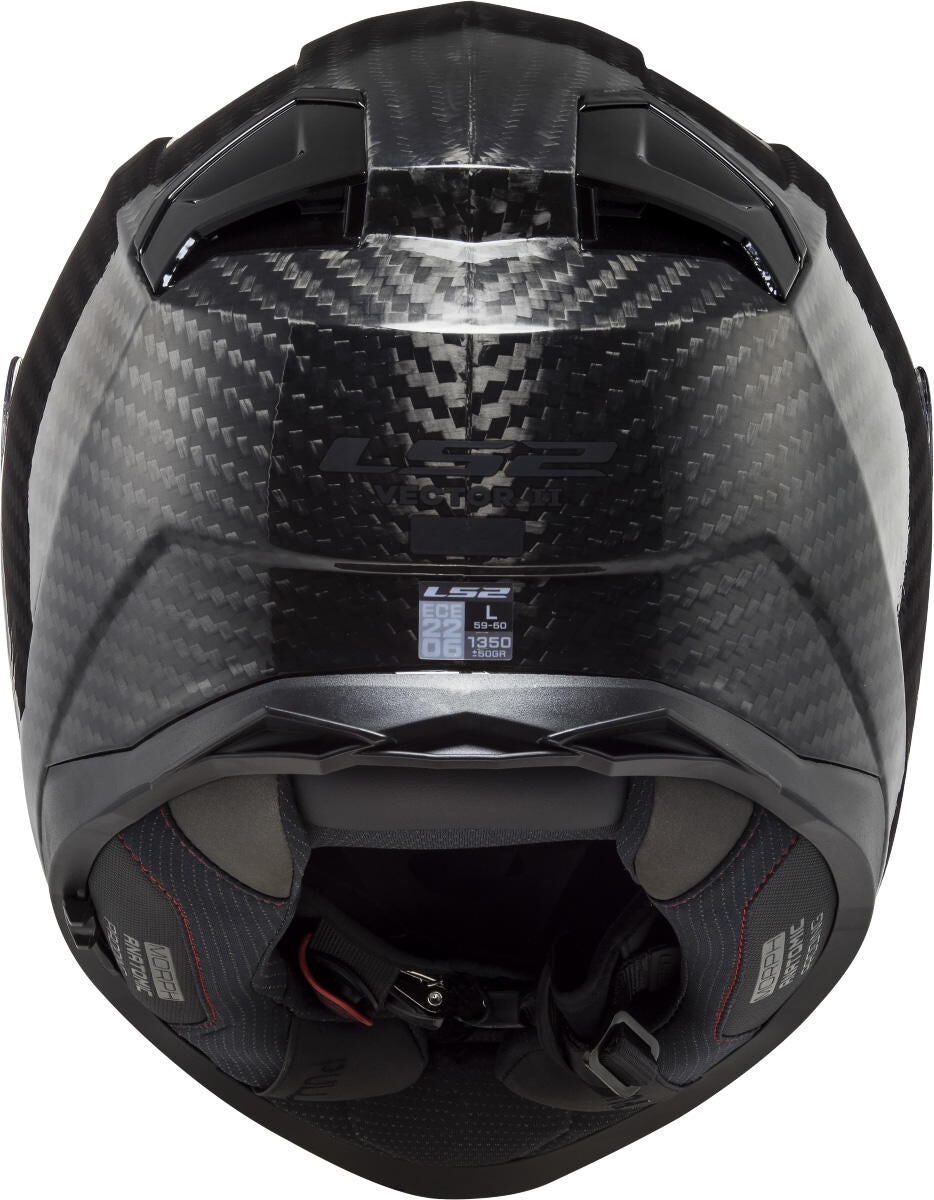 Ls2 full face helmet ff811 vector ii carbon solid helmet ff811 vect. ii solid bl.carbon l