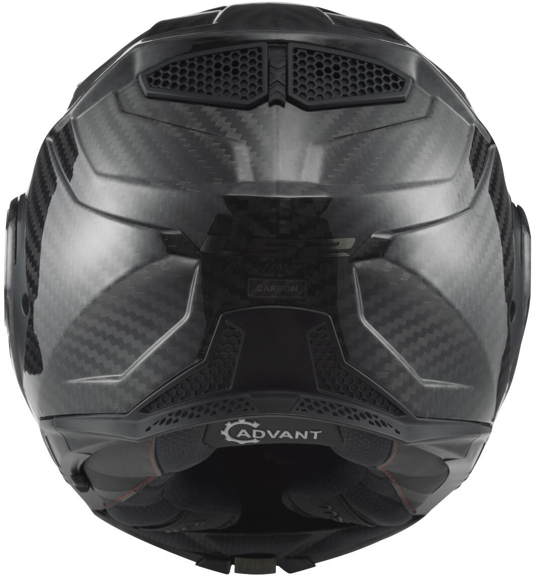 Ls2 flip-up helmet ff901 advant x carbon solid helmet ff901 adv. x carb.solid xxl black