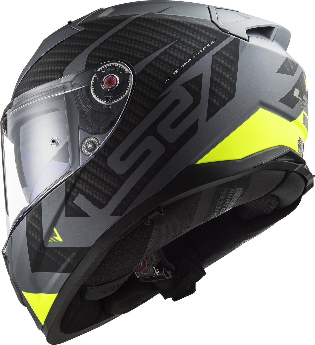 Ls2 full face helmet ff811 vector ii splitter helmet ff811 vect. ii spl. xxl tit. yellow