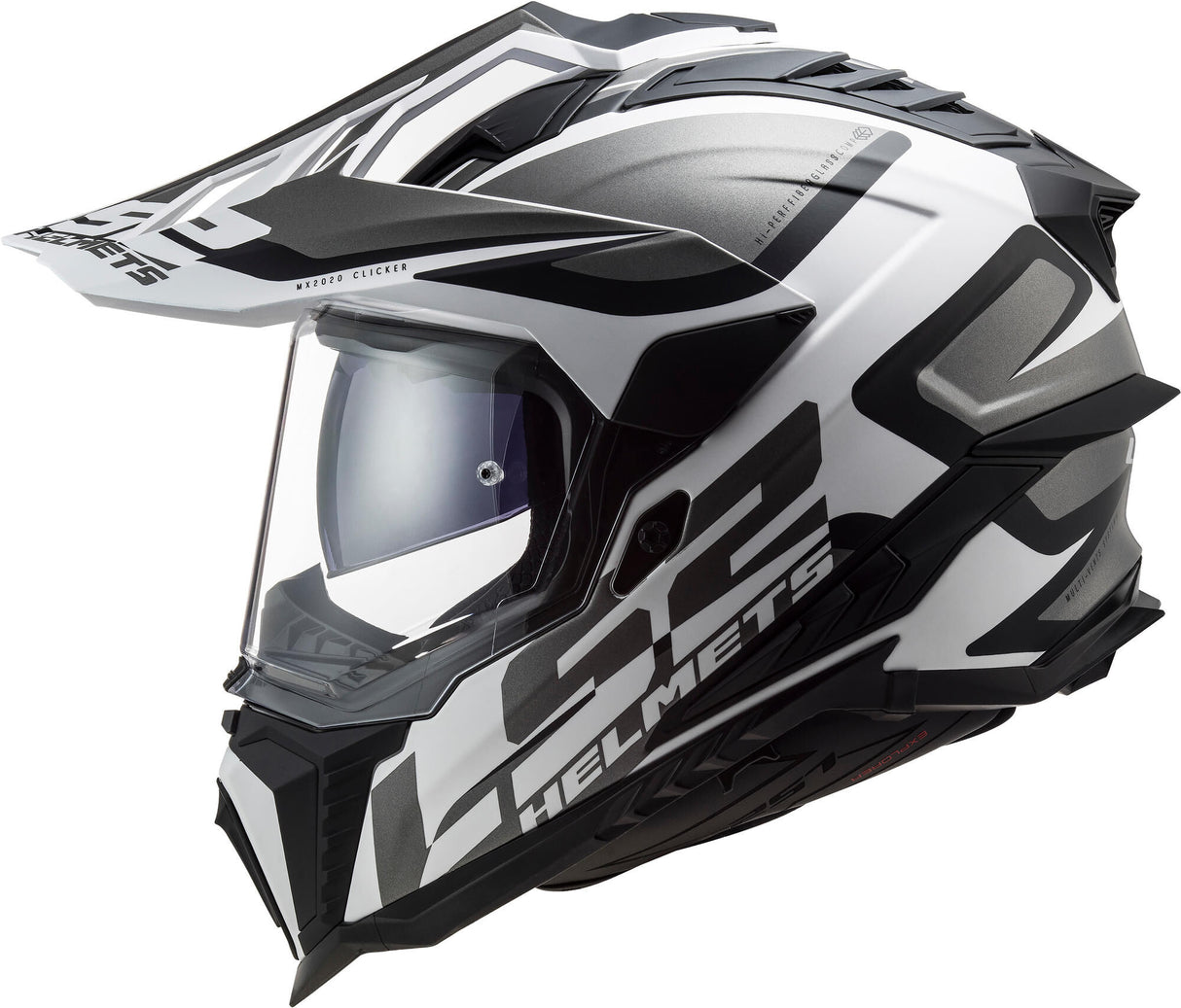 Ls2 enduro helmet mx701 explorer alter, removable and washable, rescue cheek pads, micrometric closure, removable helmet top, preparation for helmet communication, pinlock 70 maxvision™. helmet mx701 explorer alter s bl. white matt