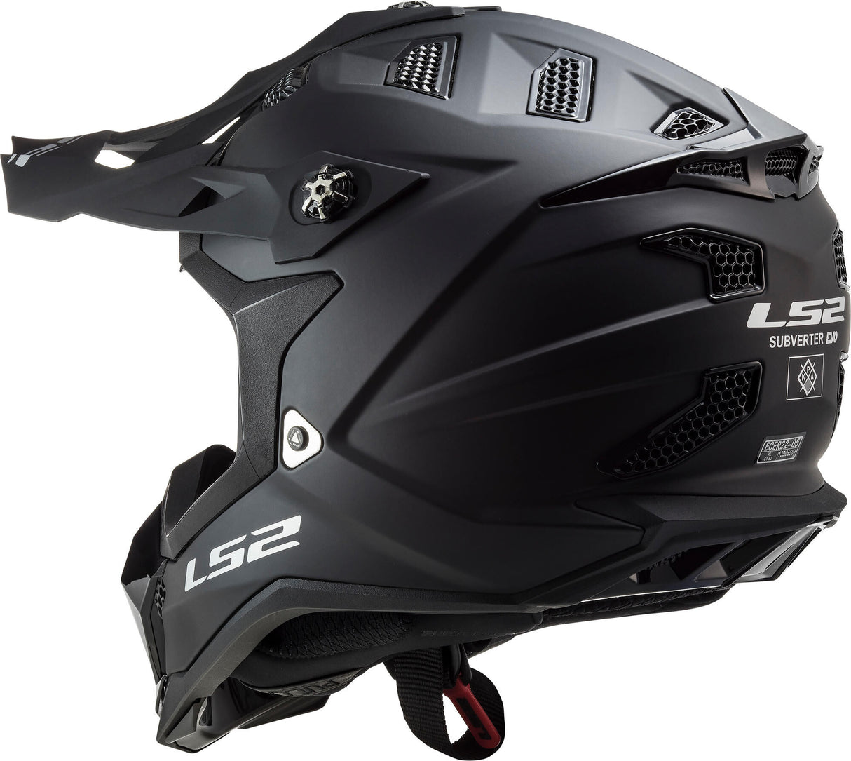 LS2 crosshelm MX700 Subverter Evo Noir, removable and washable, breathable and hypoallergenic. Helmet Subverter Evo Noir SW Matte Gr. L