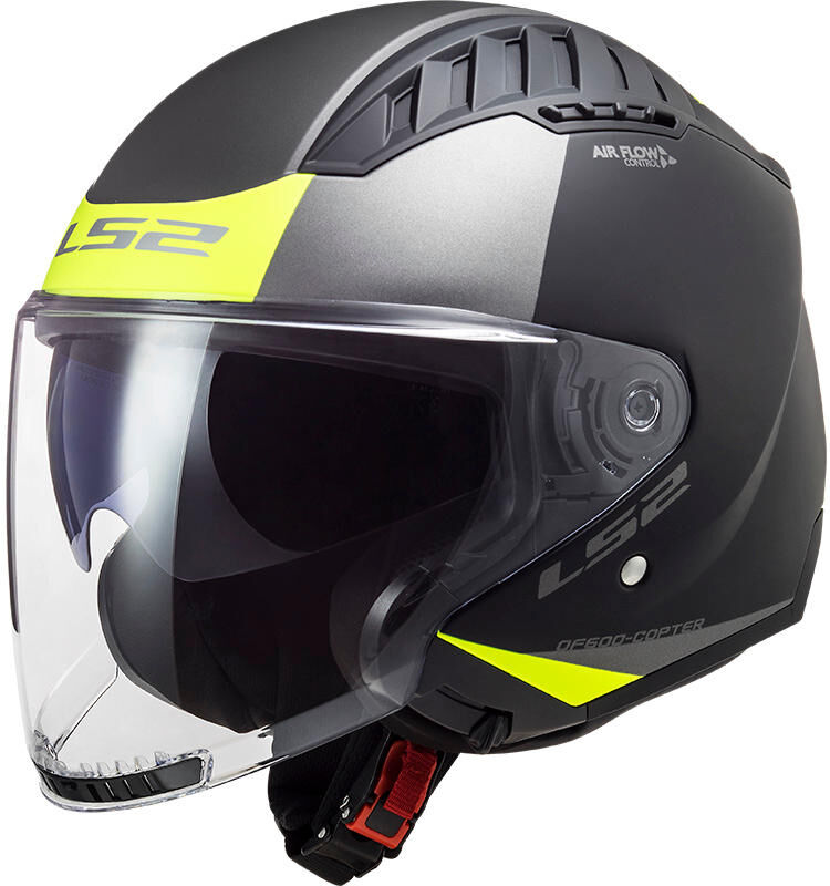 Ls2 of600 copter ii urbane jet helmet helmet of600 copt. ii urbane l black yellow