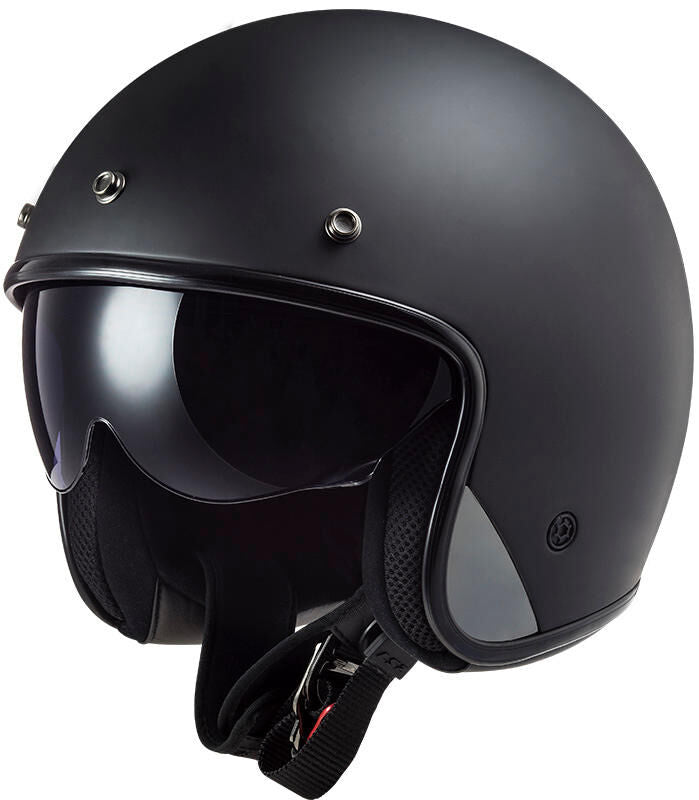 Ls2 jet helmet of601 bob ii solid helmet of601 bob ii solid m matt black