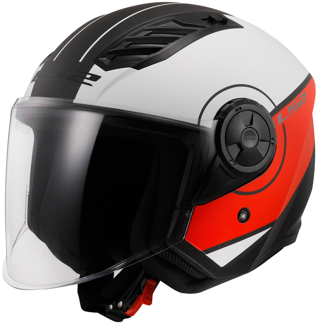 Ls2 jet helm of616 airflow ii cover helmet of616 airfl.ii cover s red white