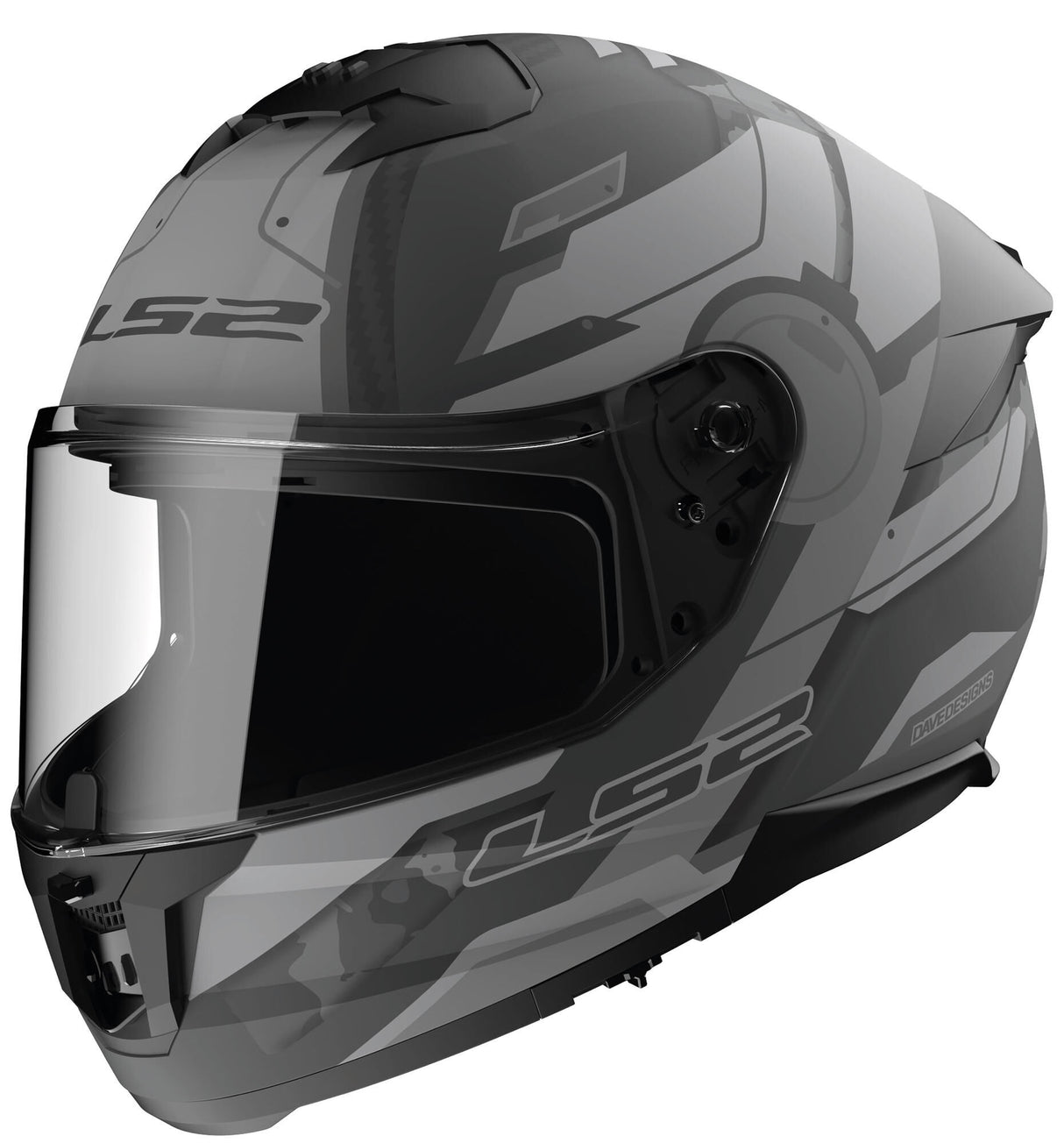 Ls2 full face helmet ff808 stream ii shadow . helmet ff808 stre.ii shadow xl gray matt