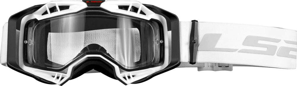 Ls2 aura enduro motocross goggles glasses aura enduro black white