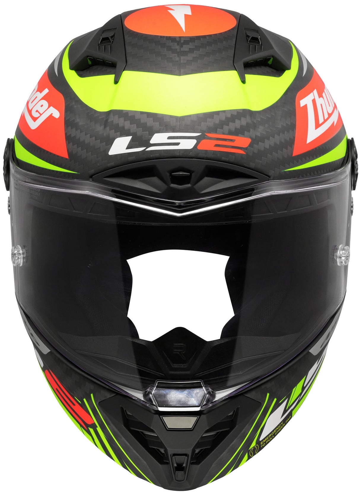 Ls2 full face helmet ff805 thunder carbon gp aero replica black. helmet ff805 thunder gp aero rep.black l