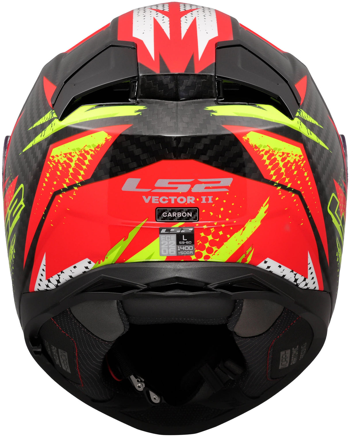 Ls2 full face helmet ff811 vector ii carbon tantic . helmet ff811 vector ii tantic xl red yellow