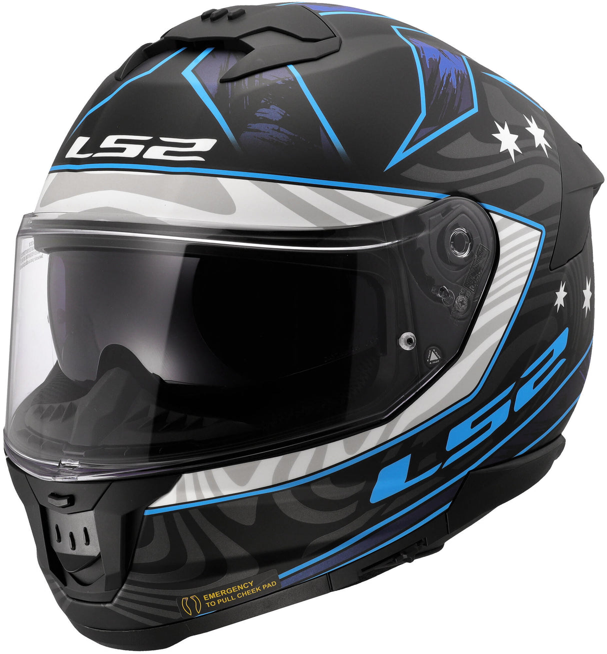 Ls2 full face helmet ff808 stream ii galdam . helmet ff808 stream ii galdam s bl. blue