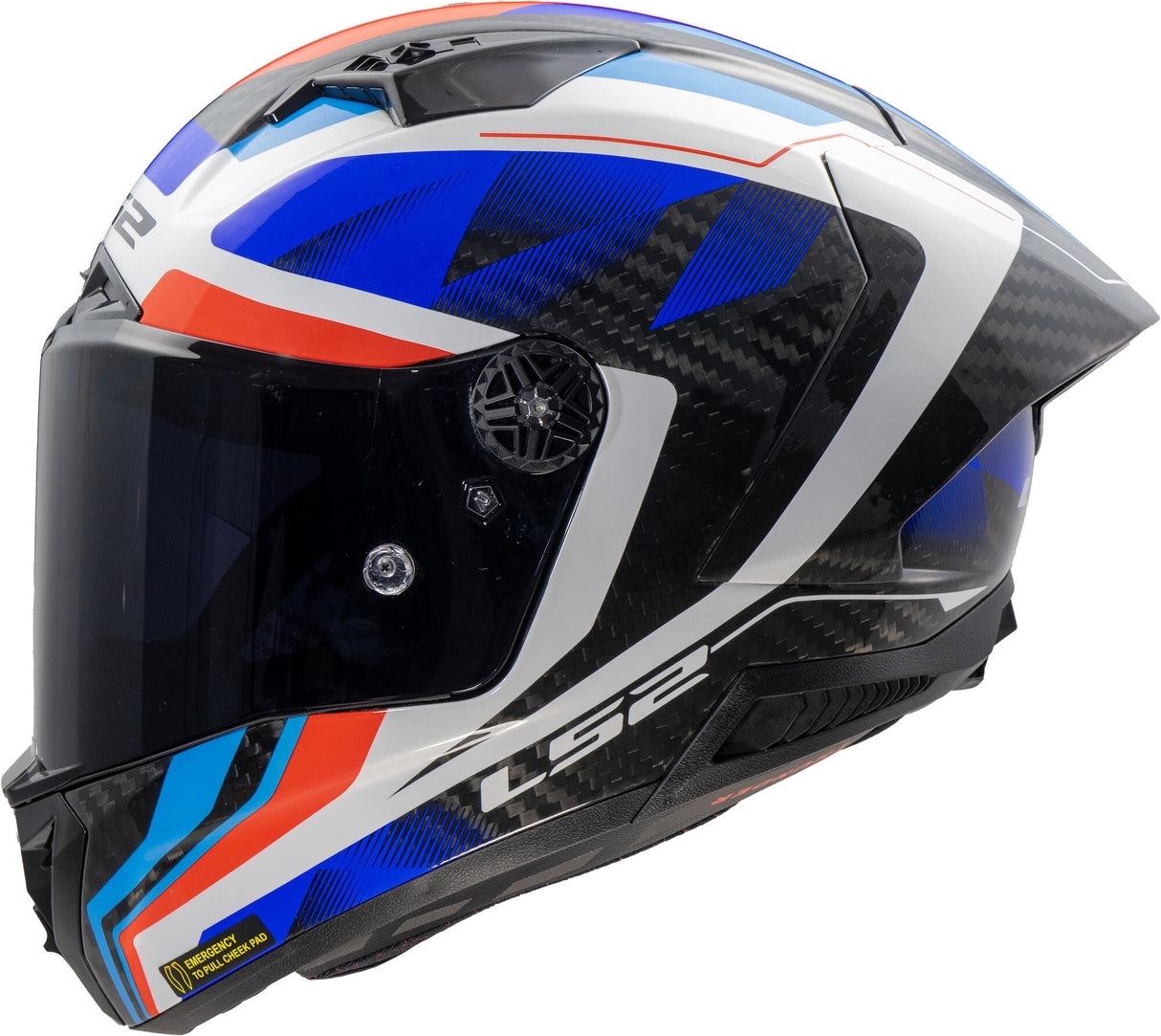 Ls2 full face helmet ff805 thunder carbon gp diamond helmet ff805 thunder gp raute xl blue red