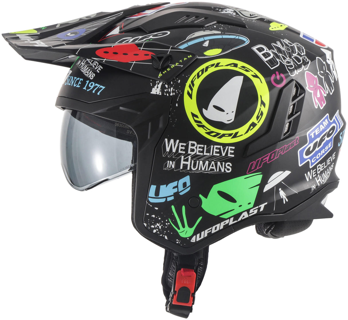 Ufo plast sheratan jet helmet helmet sheratan xs matt graphic