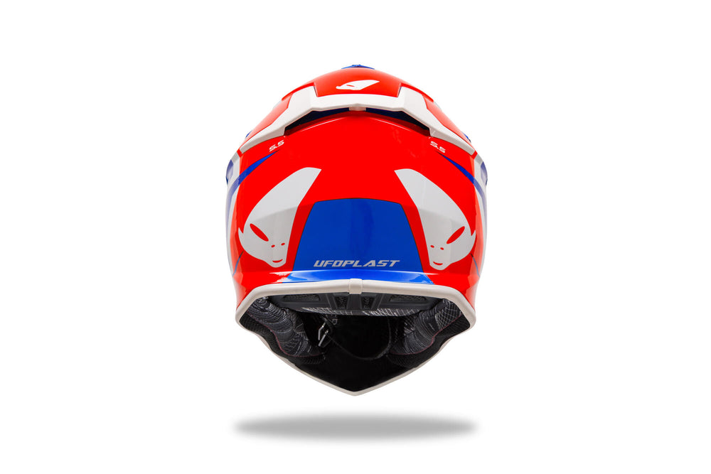 Ufo plast motocross helmet intrepid helmet interpid l blue red