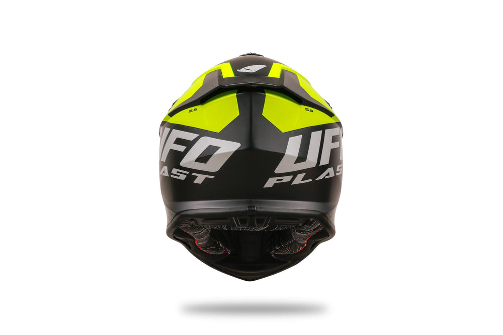Ufo plast motocross helmet intrepid helmet interpid l black yellow