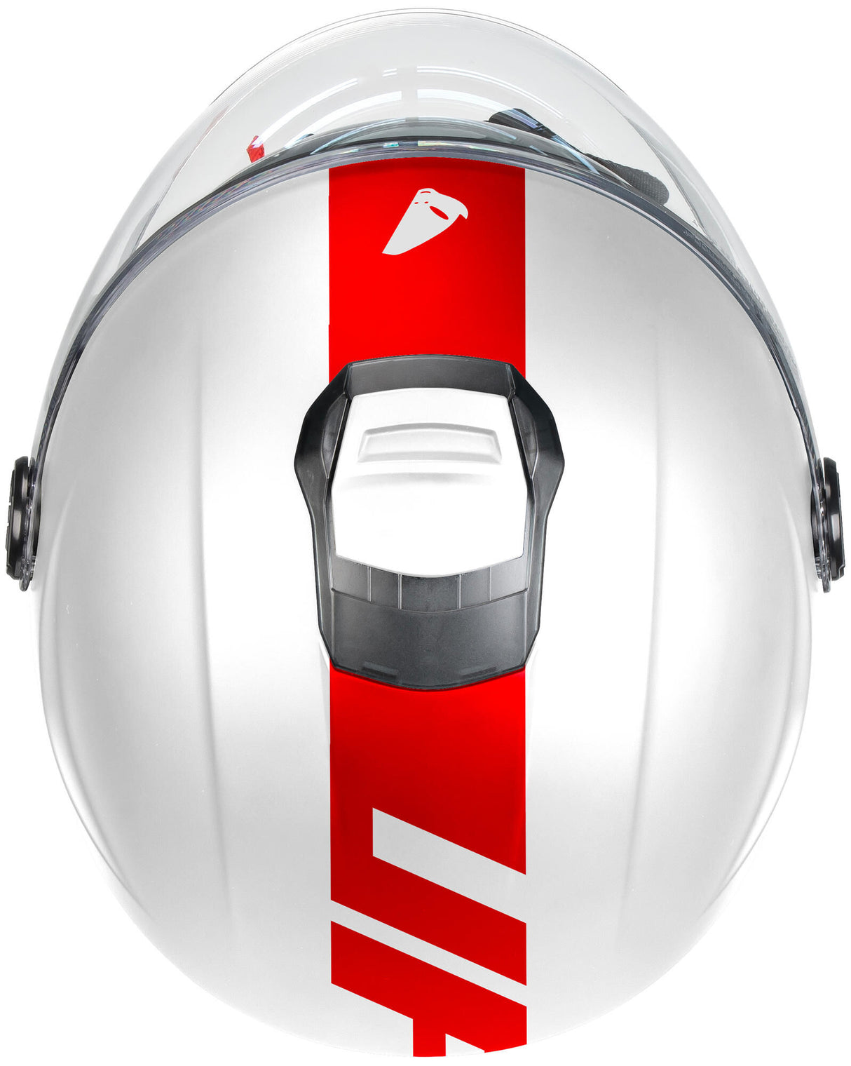 Ufo plast jet helmet nixie helmet ufo nixie jet white red gr. l