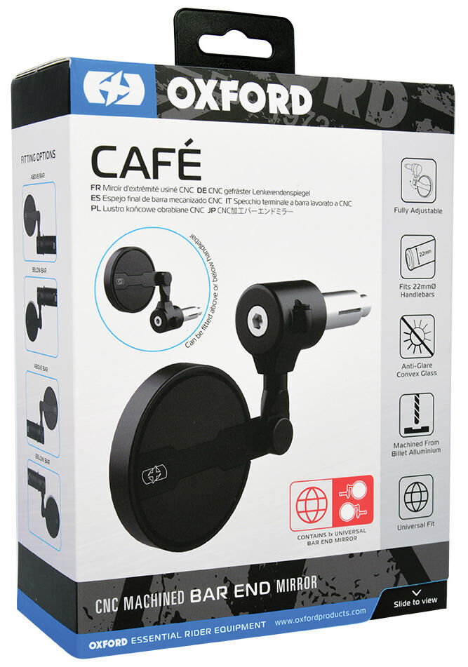 Oxford mirror handlebar end universal handlebar mirror universal