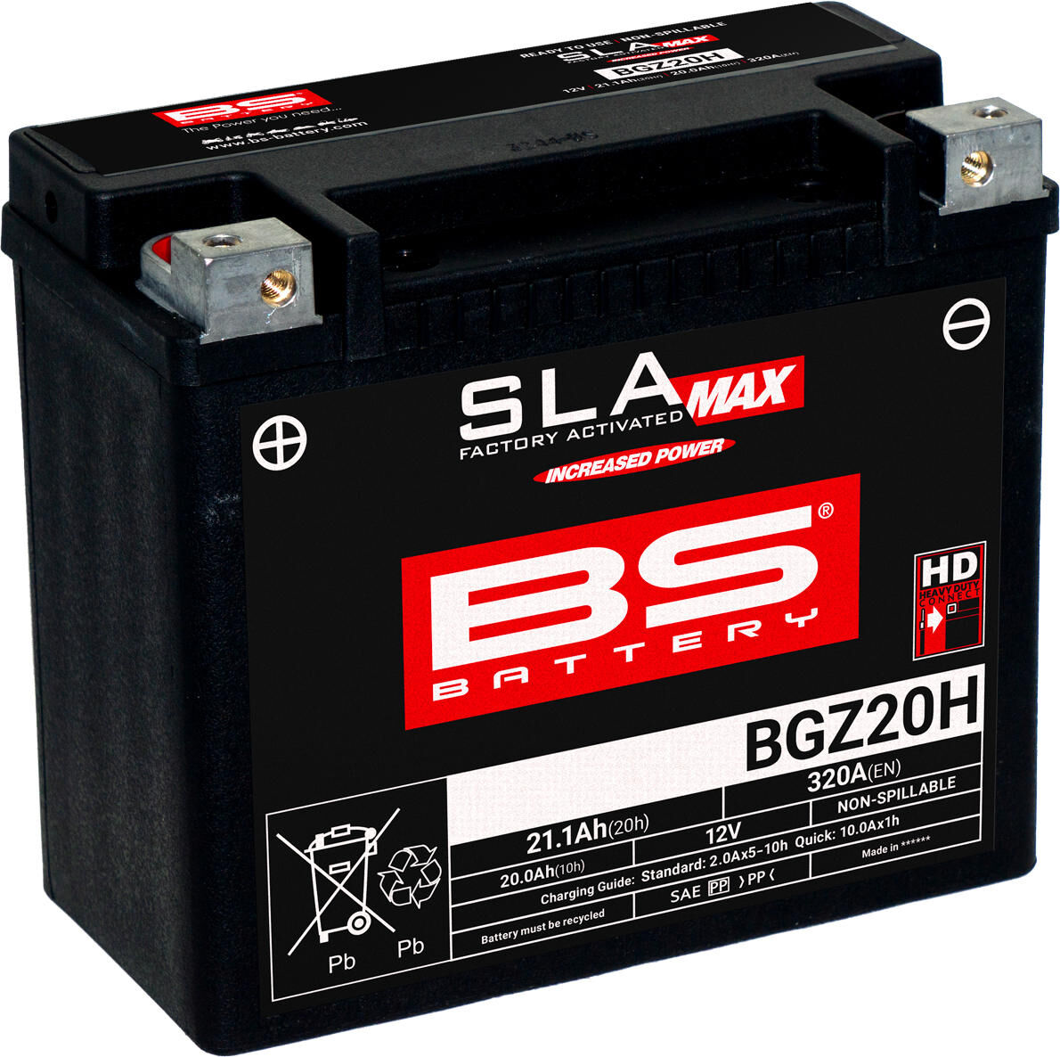 Bs-battery batterij bgz20h btx20h . battery bgz20h bs sla-max hd