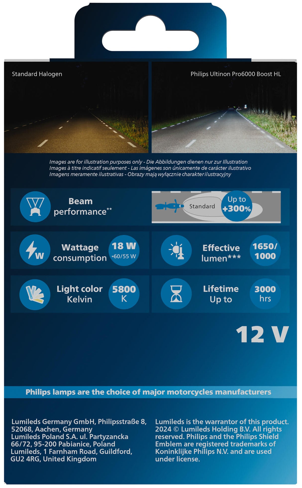 Philips LED headlight Ultinon Pro6000 booster. h4 untinon pro 6000 led booster
