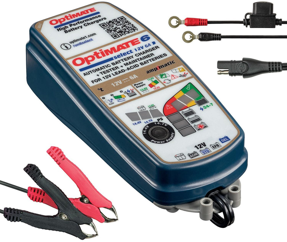 Tecmate battery charger optimate 6 select optimate 6 charger select