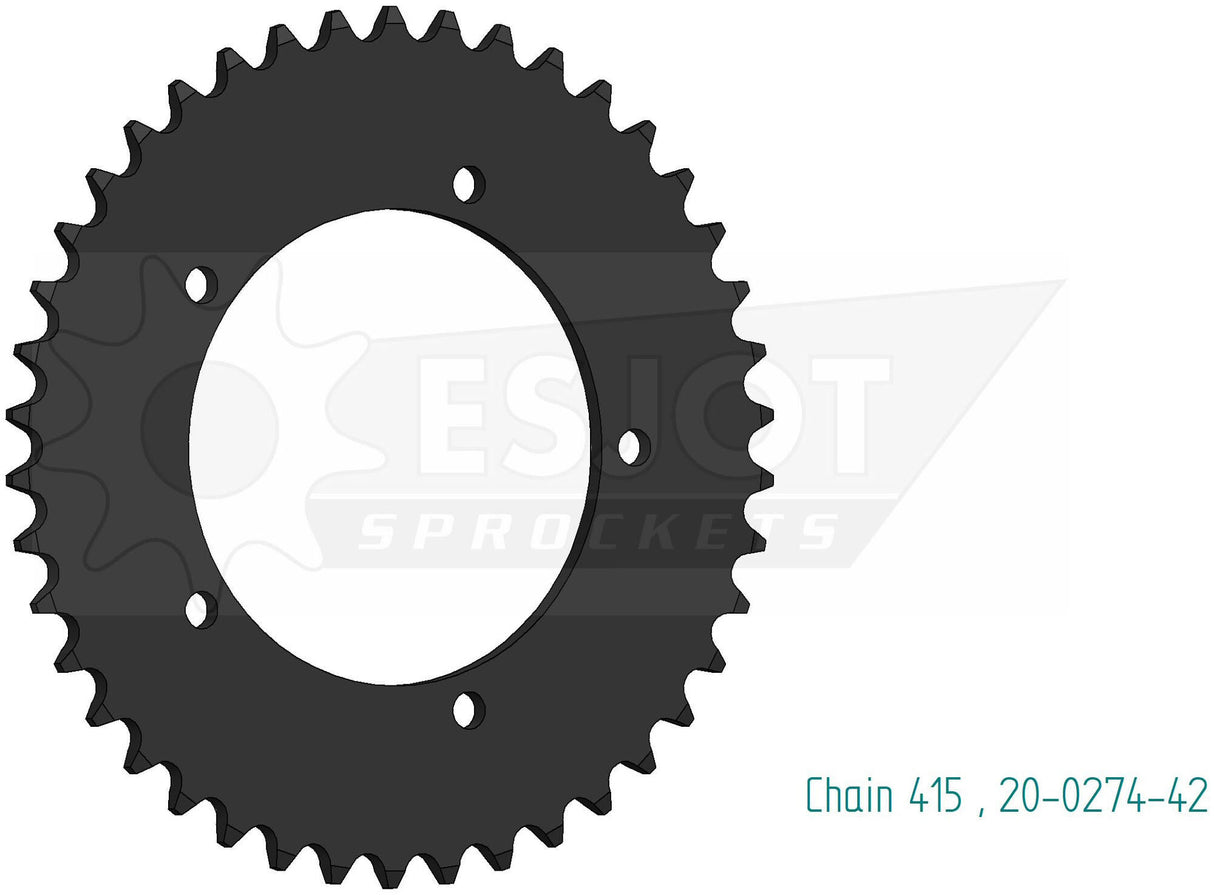 Esjot achtersandwiel 0274 chain wheel 415 42z steel black