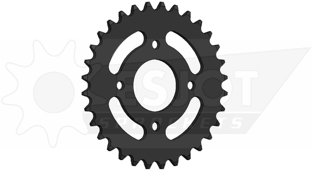 Esjot achtersandwiel 0268 chain wheel 415 52z steel black