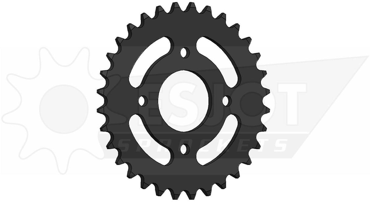 Esjot rear sprocket 0268 chain wheel 415 32z steel black