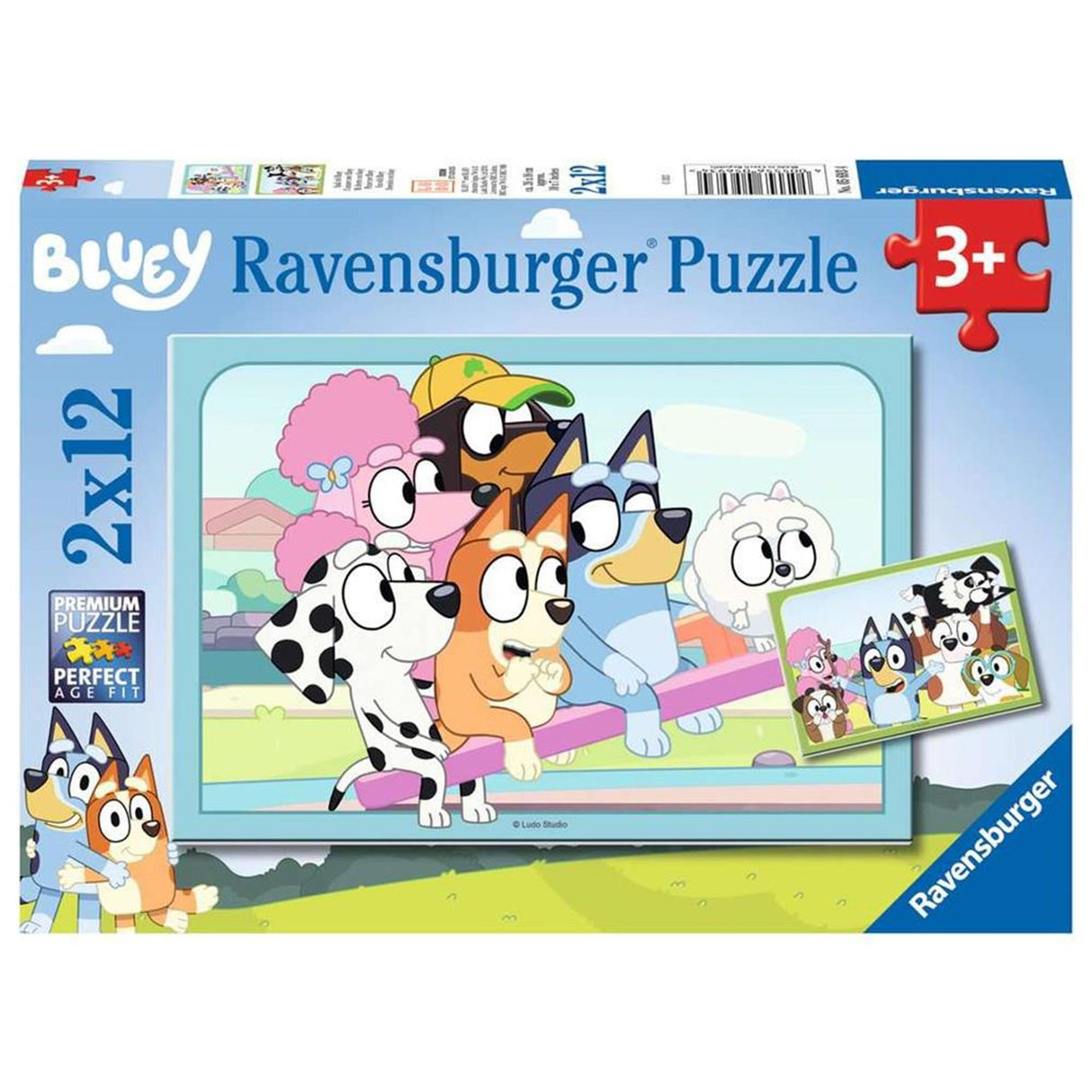 Ravensburger Bluey Leg Puzzle 2x12 kosov