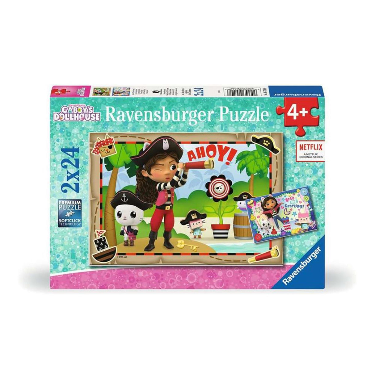 Ravensburger - Gabby's Dollhouse Puzzle Puzzle 2x24 Pièces