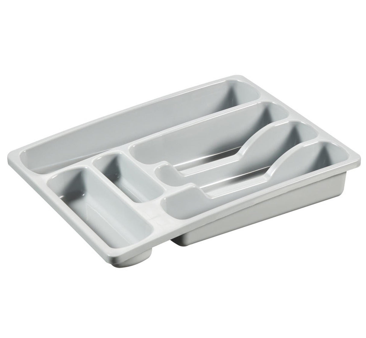 Curver range-couverts 6 compartiments 36x29x6 cm gris