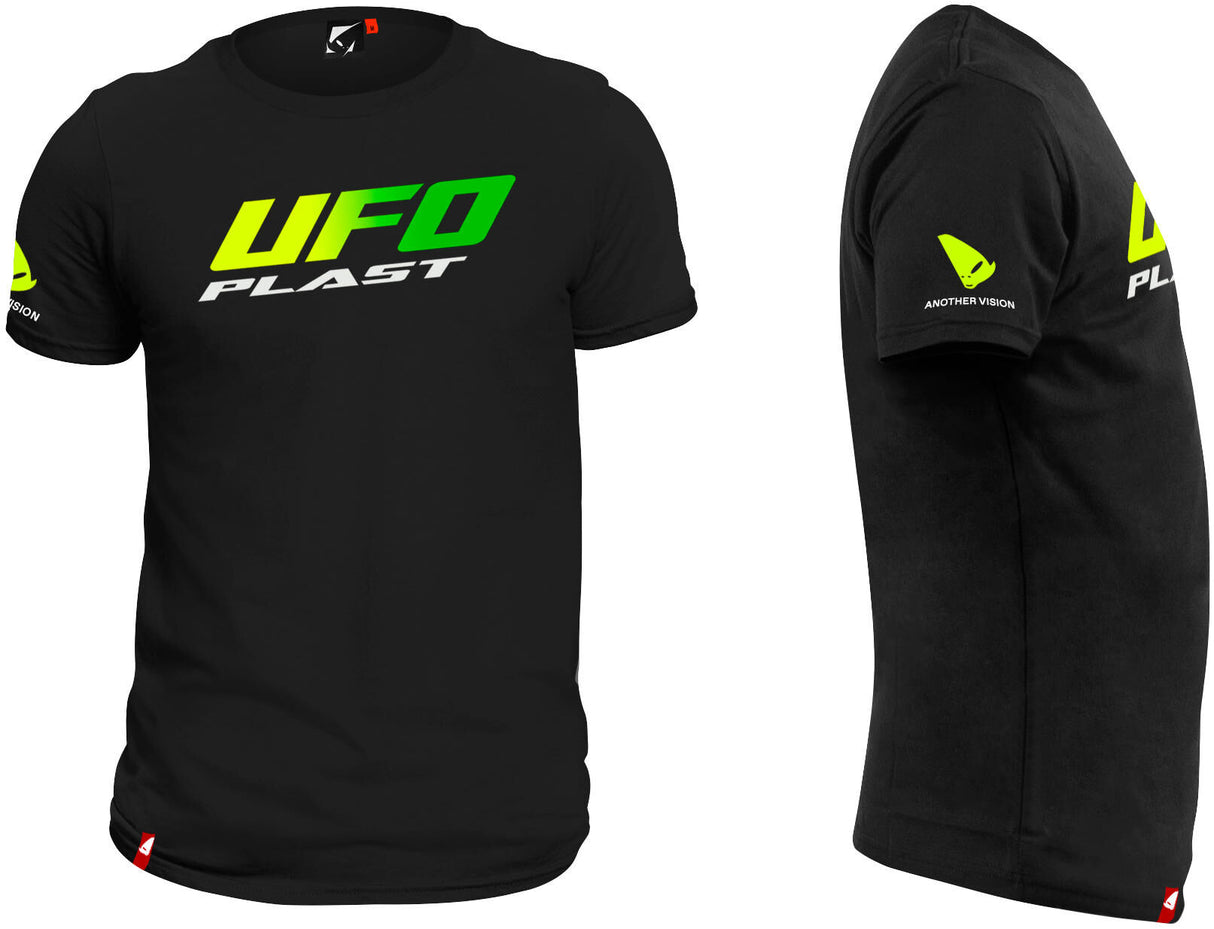 Ufo pee t-shirt leisure shirt ufo black green gr. s