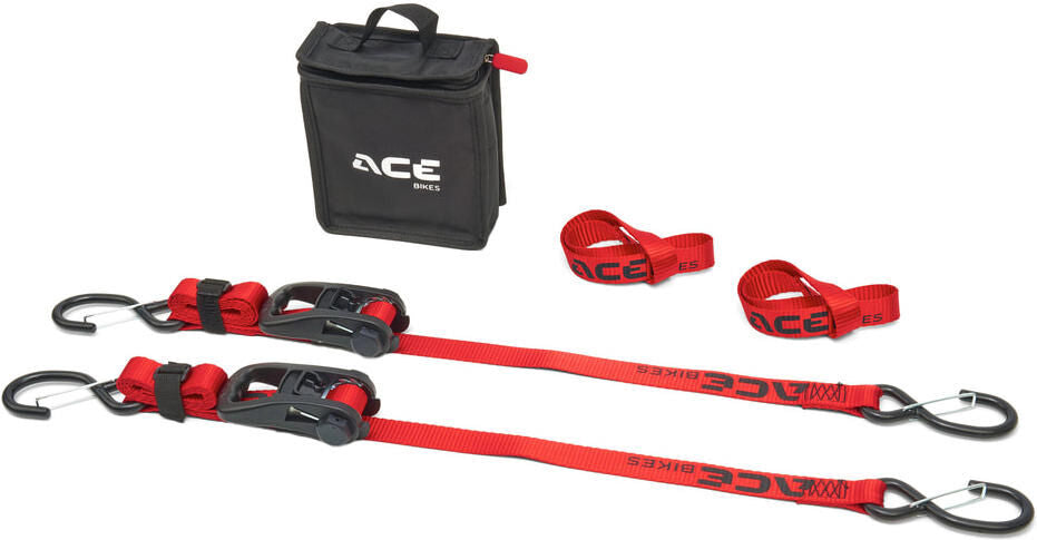 Acebikes ace bikes ratchet pro set of tension straps lashing strap set acebike ratchet pro