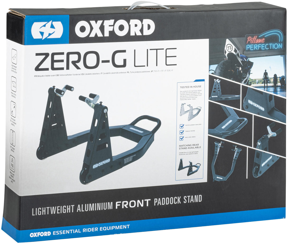 Oxford assembly standard zero-g-lite assembly test. zer lite front black