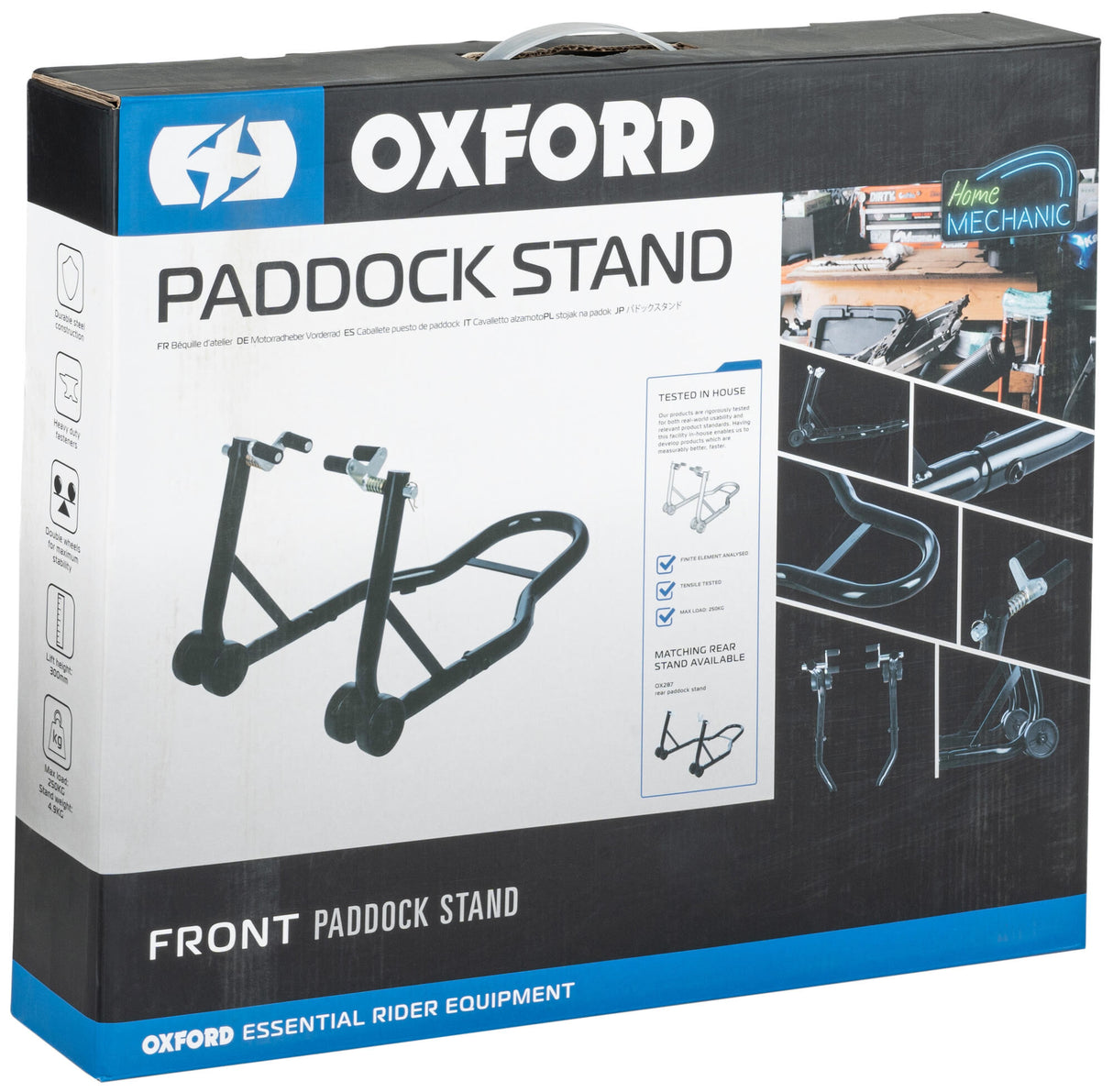 Oxford mounting standard paddock stand . mountingst. front black