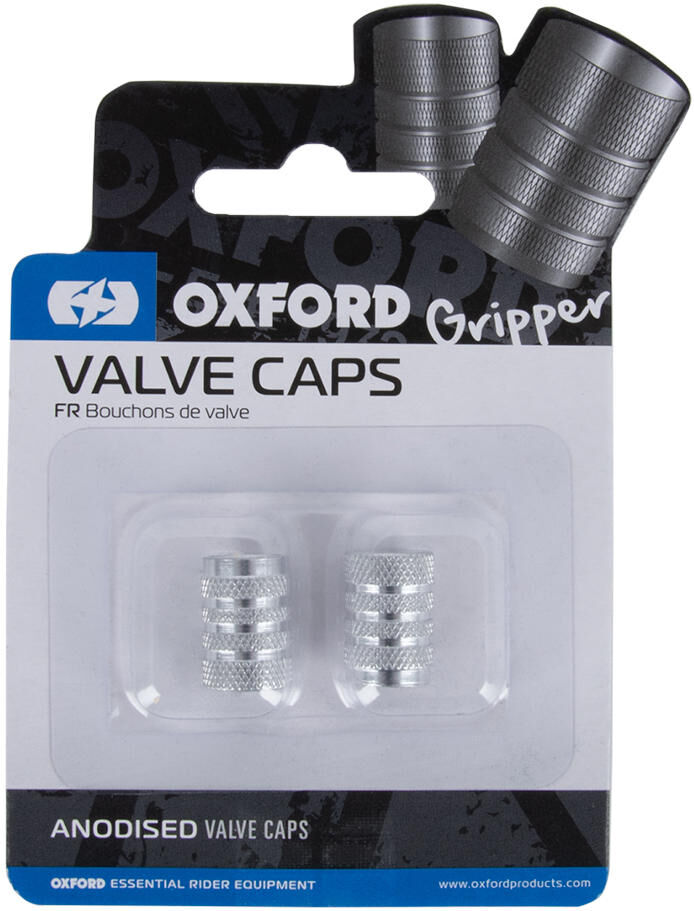 Oxford valve caps valve ccps silver ox761