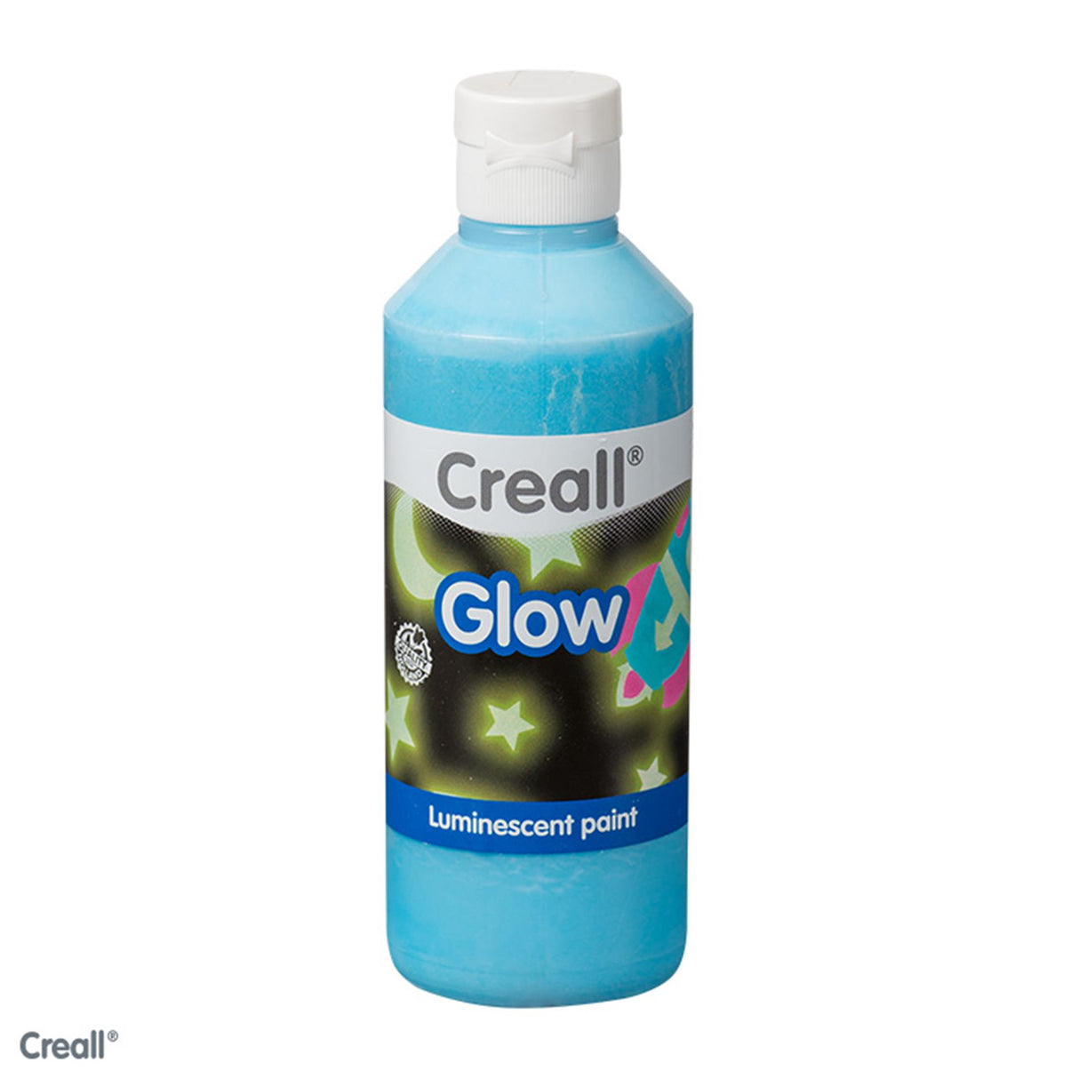 Creall Glow in the Dark Paint Blue, 250ml