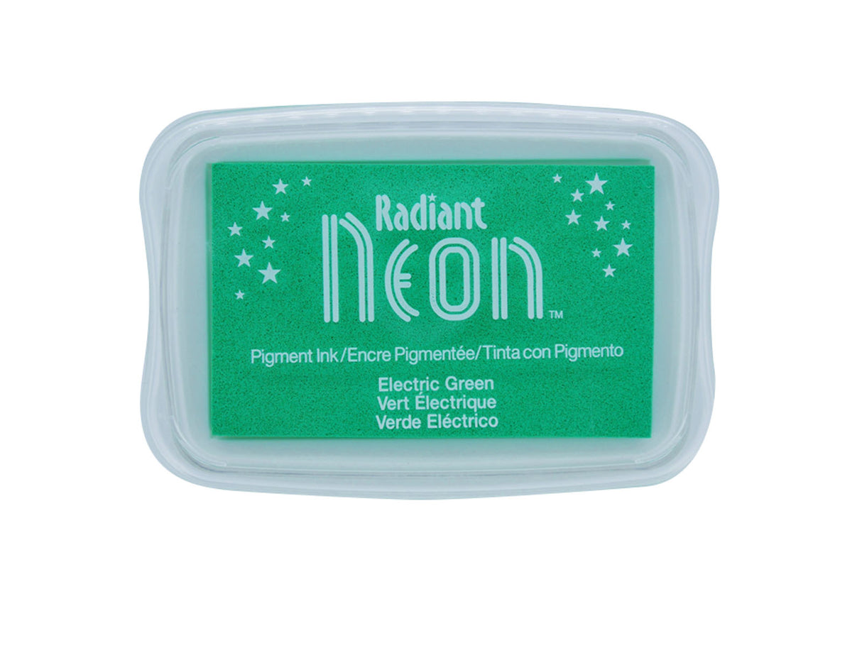 Tsukineko • radiant neon stempelkussen electric green