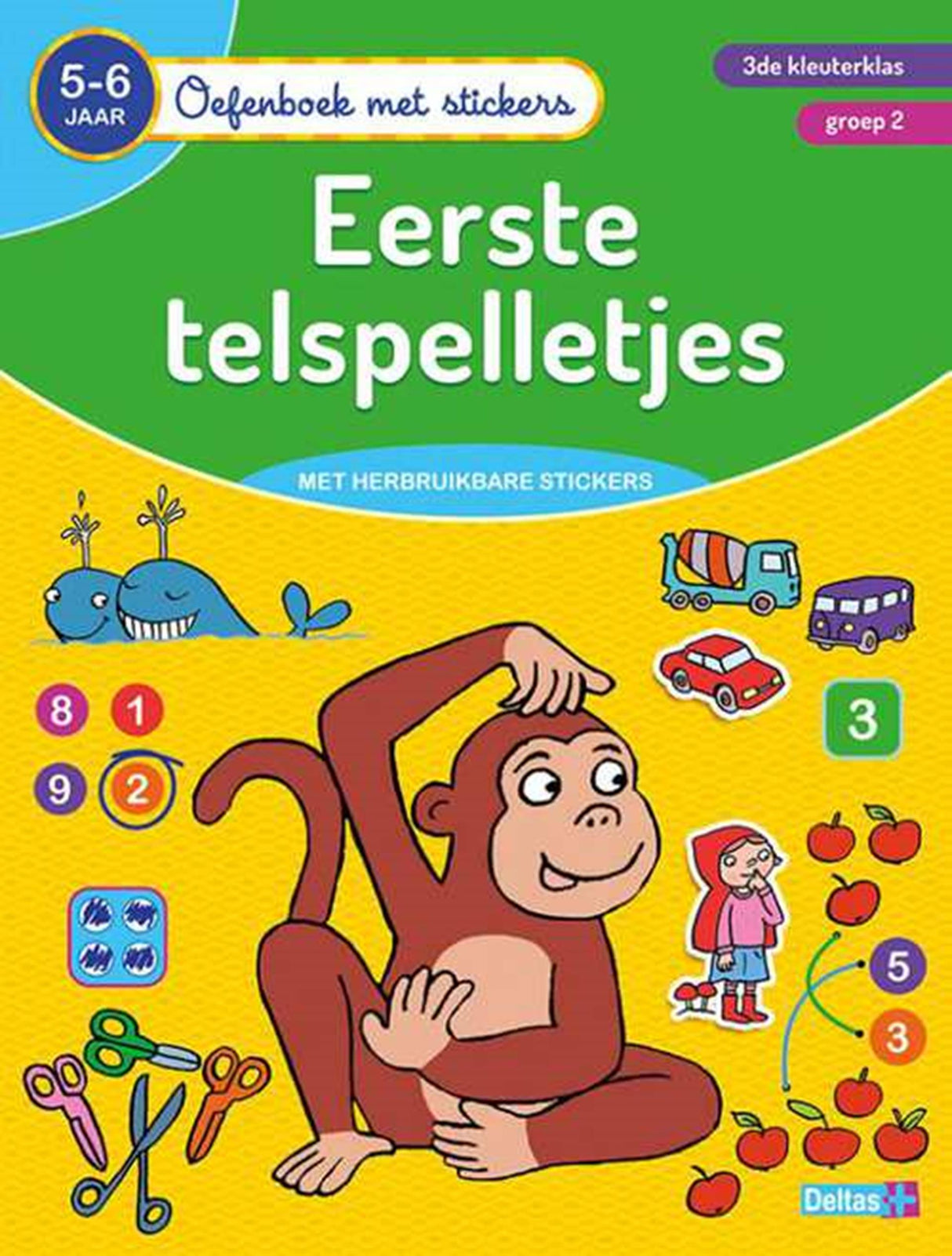 Delta Deltas Exercise With Stickers - First Counting Games (5-6 anni)