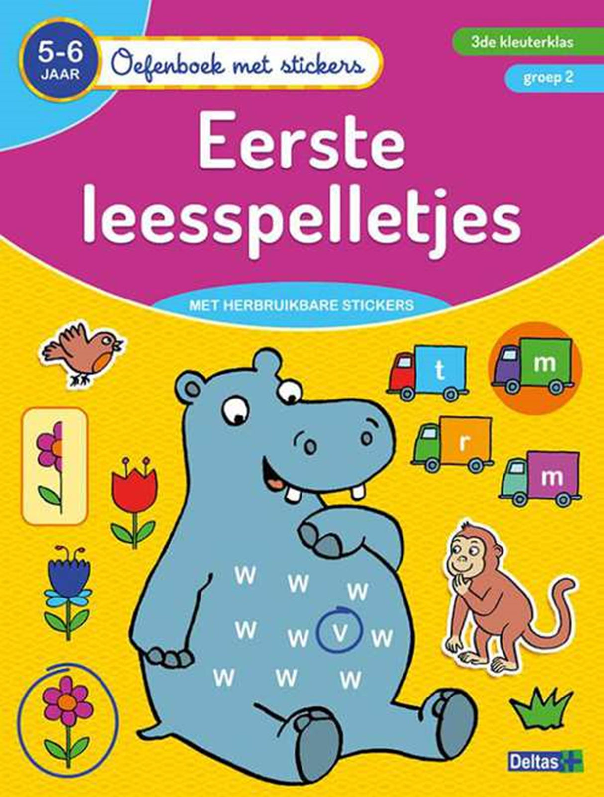 Deltas -Übungsbuch mit Aufklebern - Erste Lesespiele (5-6 Jahre)
