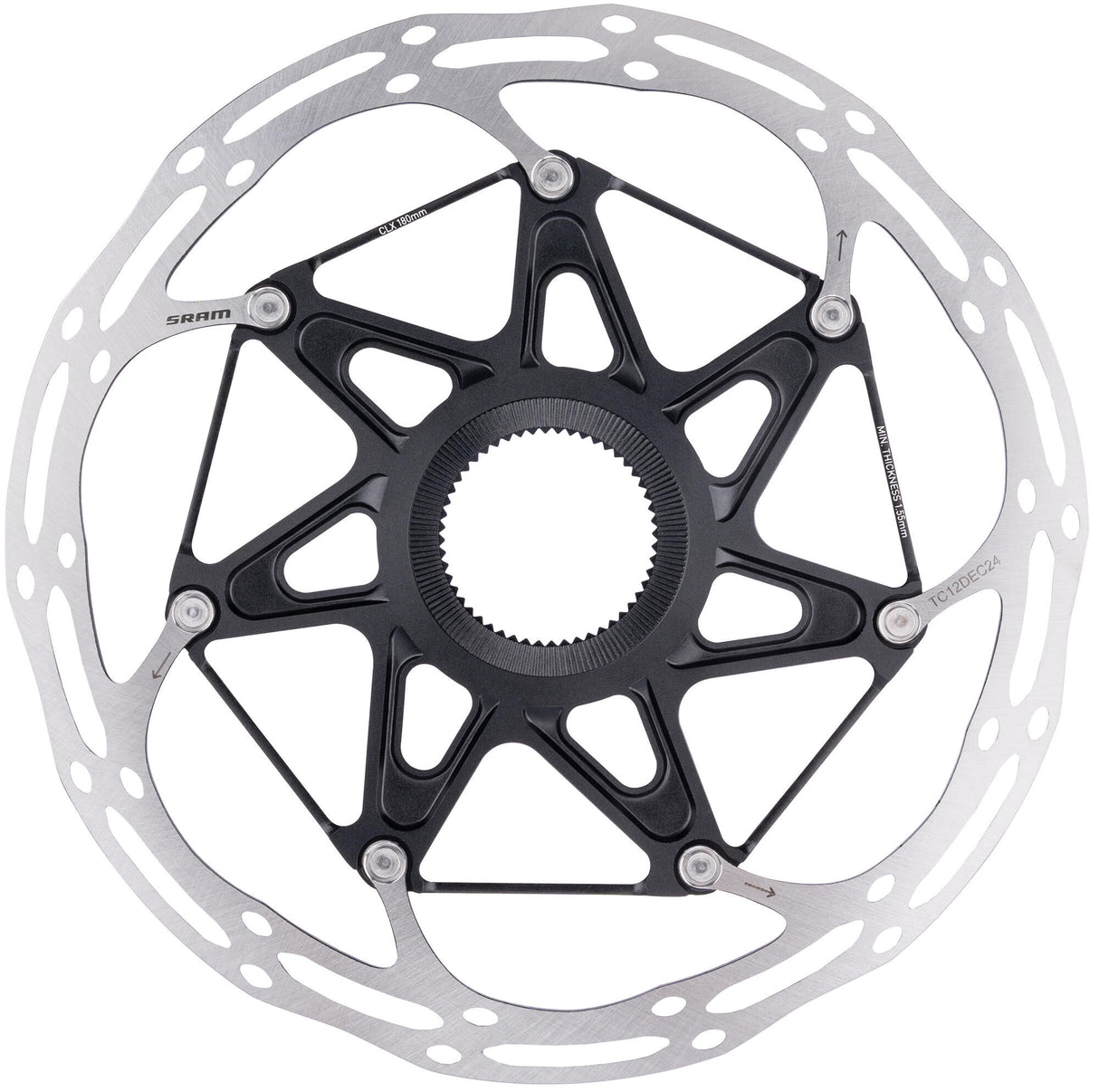 Sram brake disc centerline x rotor centerline x 180mm with lockring