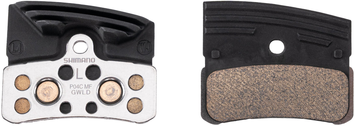 Shimano disc brake pads p04a p03c . shim.diskbrakebe.p04c metal pair