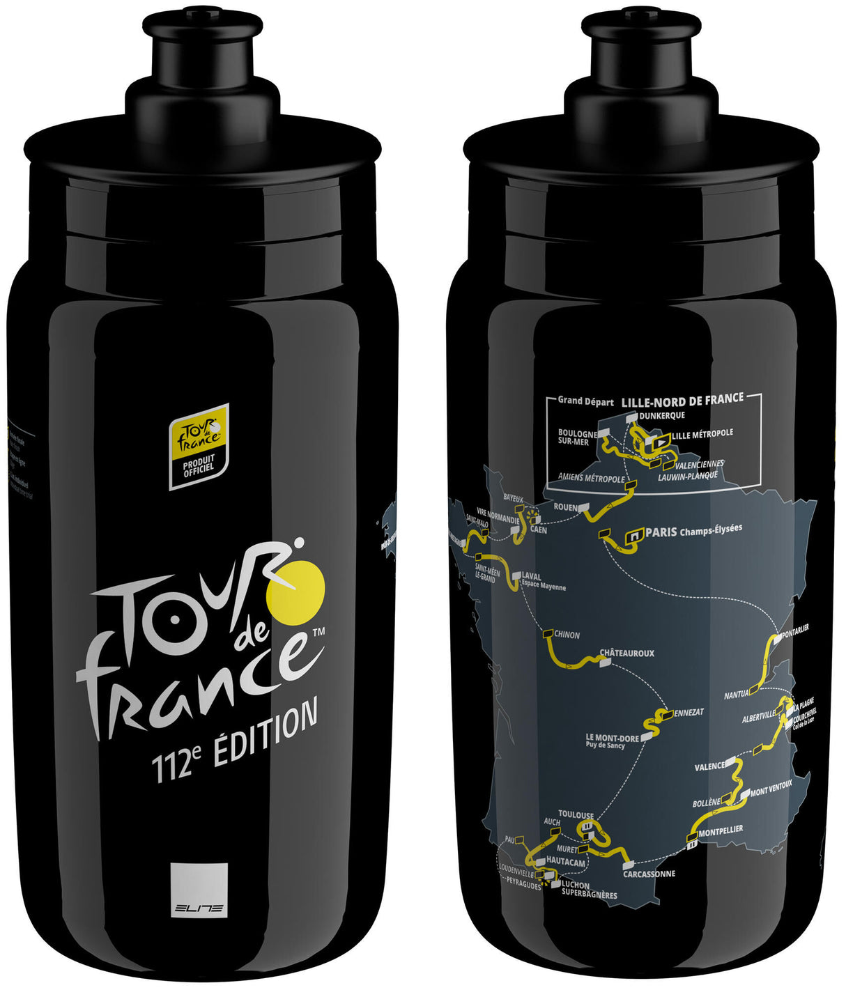 Elite fly tour de france water bottle trinkfl. fly tour de france black 550ml