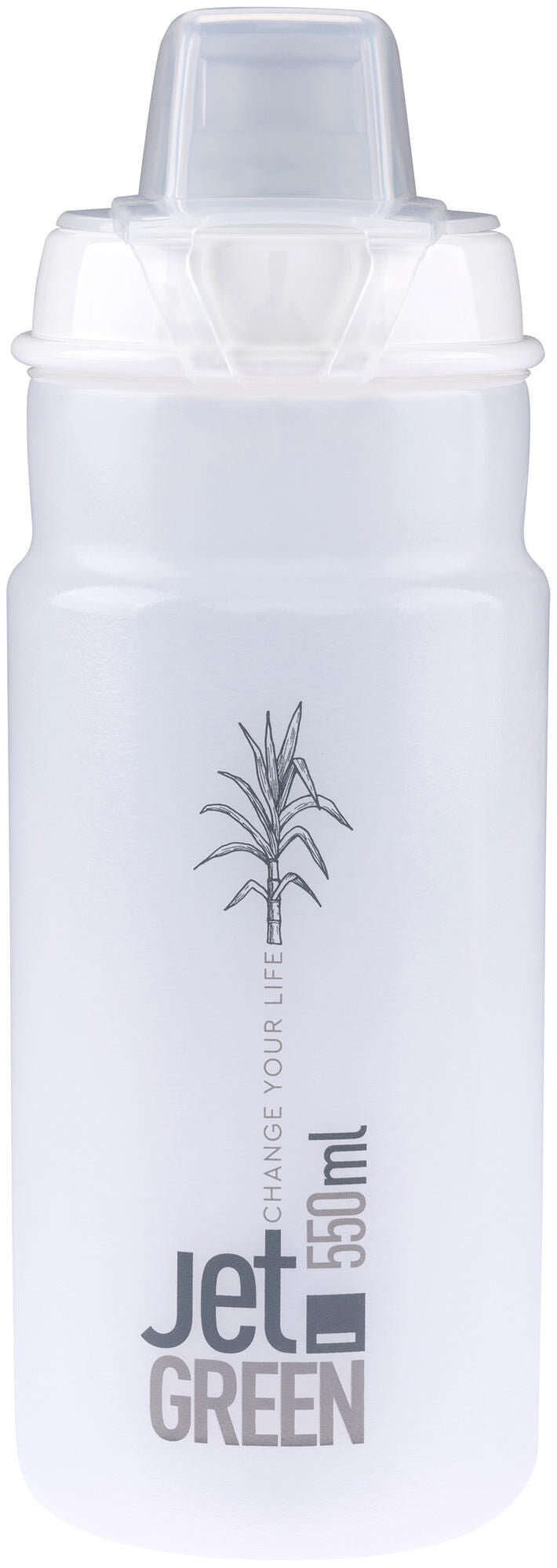 Frasco Elite com tampa protetora jet cana mais transparente 550ml